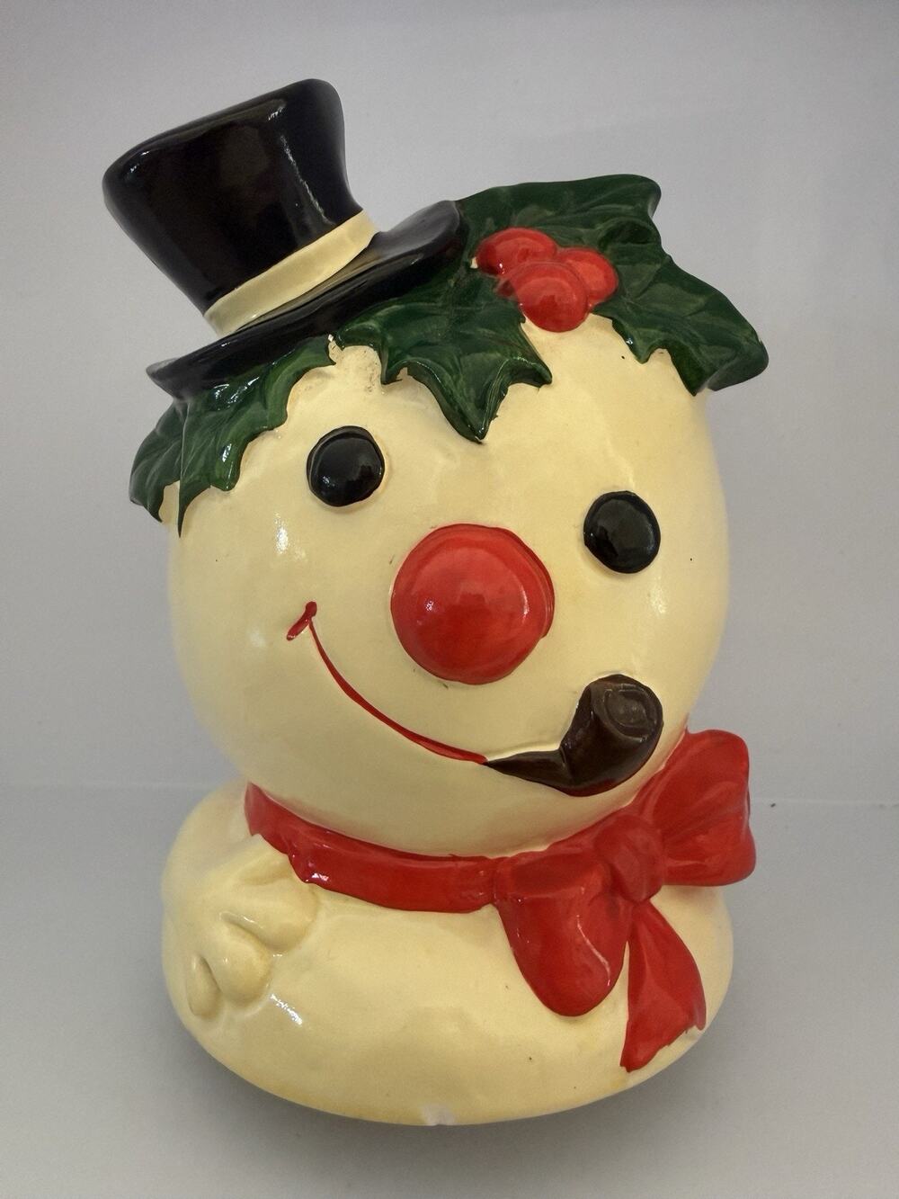 1973 Vintage Berman & Anderson Christmas Musical FROSTY SNOWMAN Wind Up